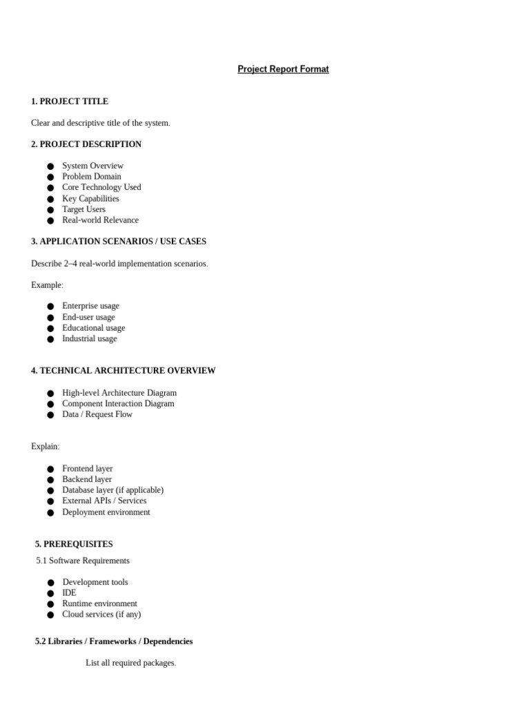 3 Project Report Documentation Format | PDF | System | Databases