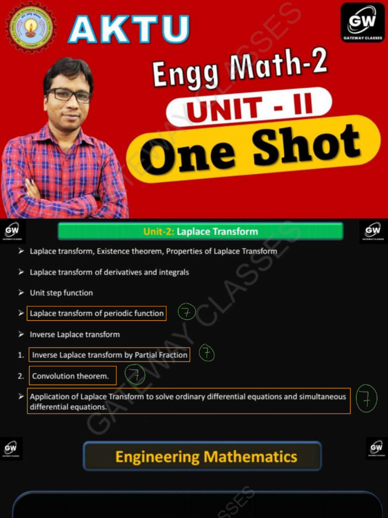 M 2 Unit 2 One Shot Notes | PDF