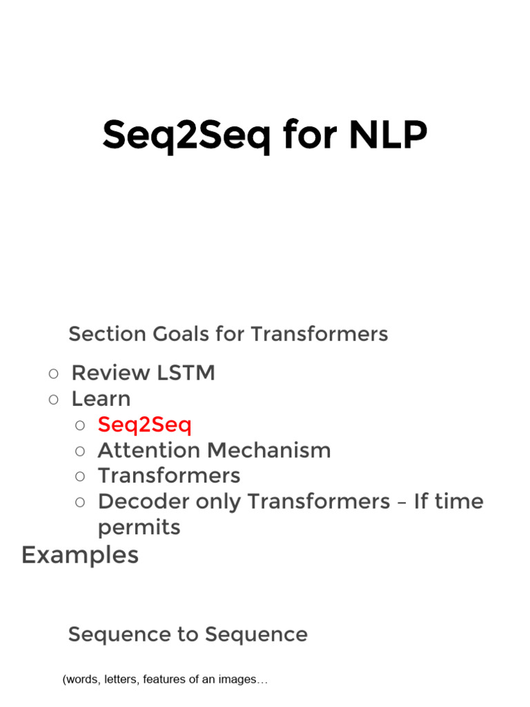 08 Seq2Seq Attention | PDF