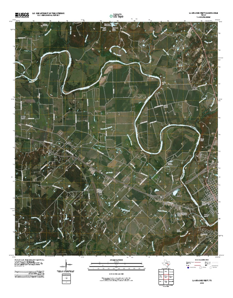 Topographic Map of La Grange West PDF