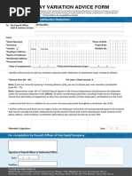 Employee Voluntary Contribution Form | PDF