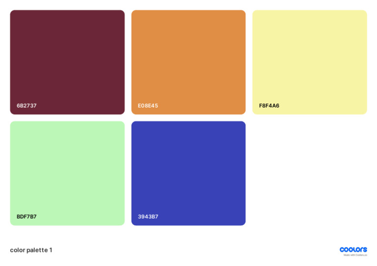 Color Palette 1 | PDF