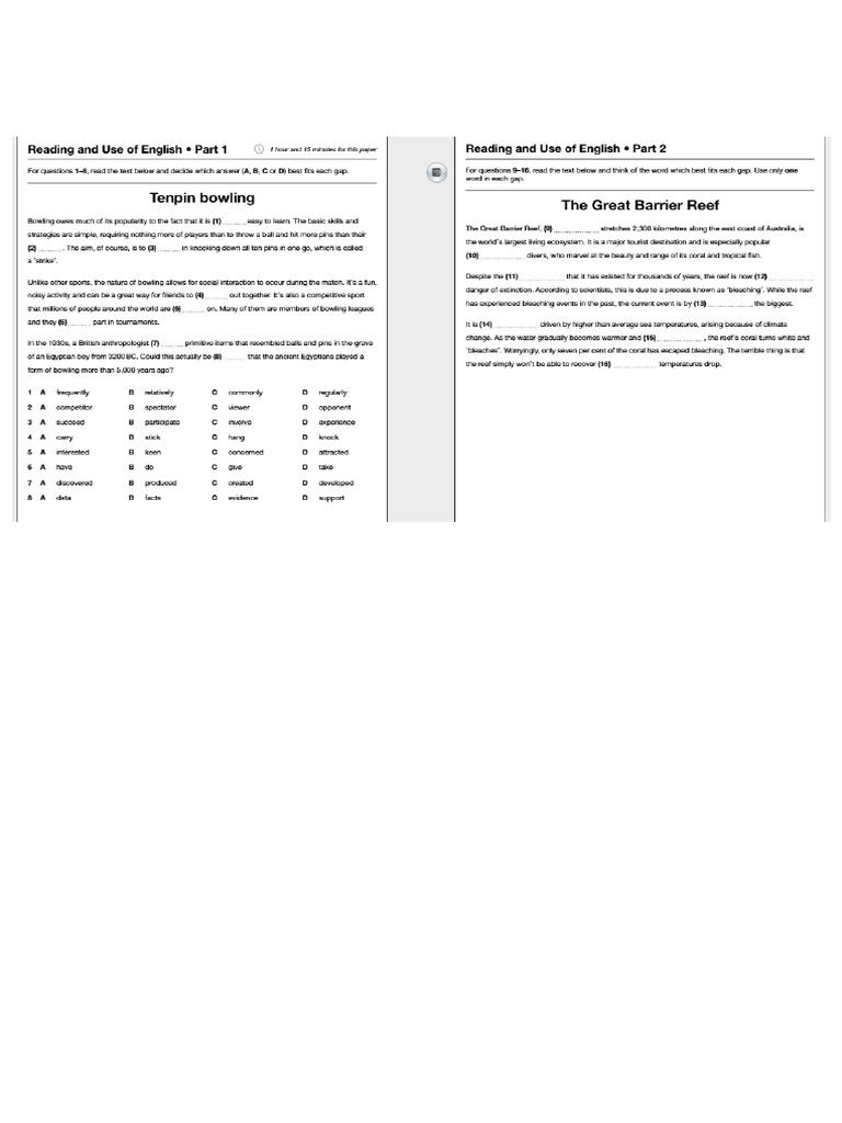 Fce Test | PDF