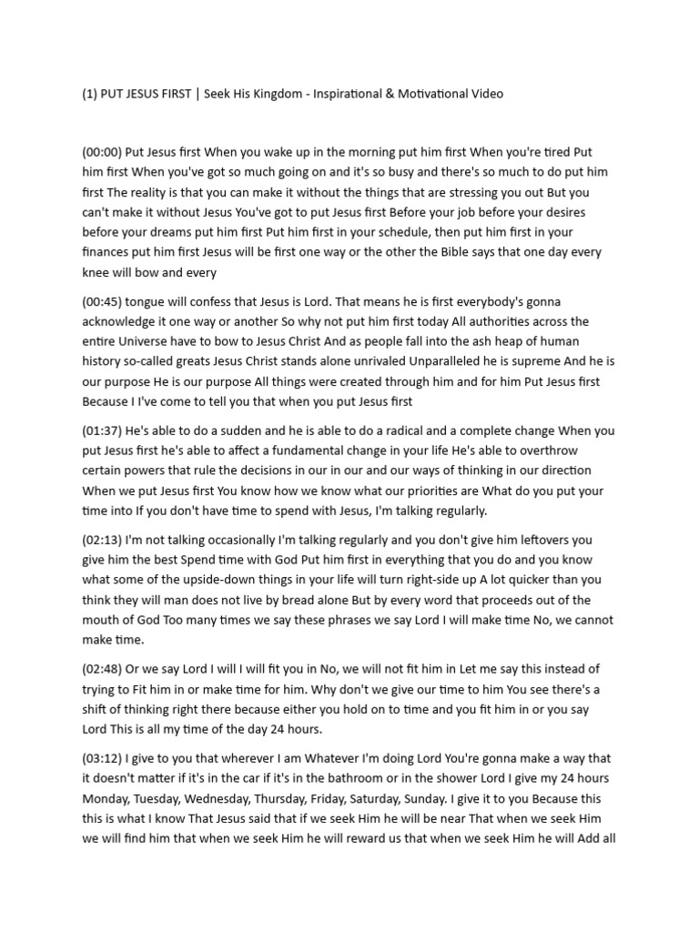 Jesus Primero | PDF | Jesus | Book Of Proverbs