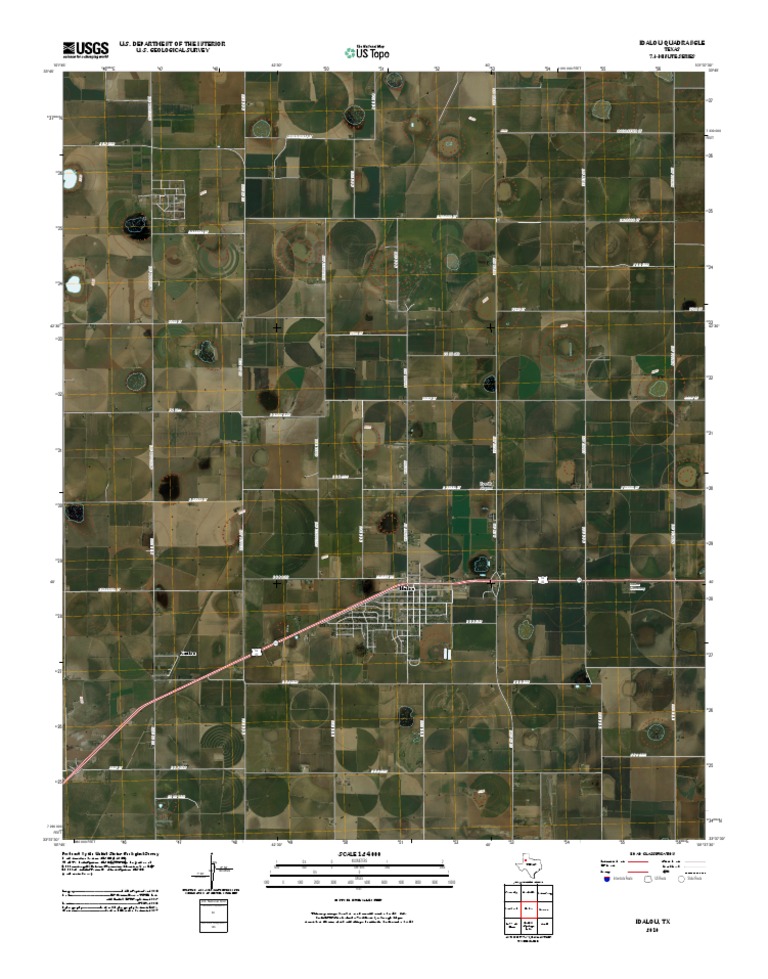 Topographic Map of Idalou PDF United States Geological Survey