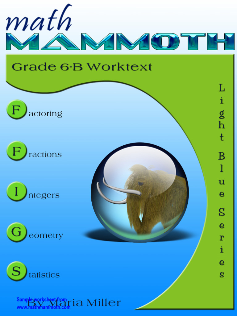 Math Mammoth Grade6B Samples | PDF | Area | Prime Number