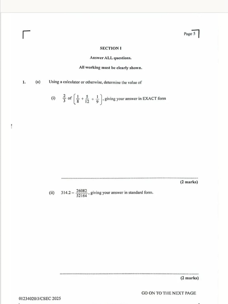 2025 May June Maths | PDF