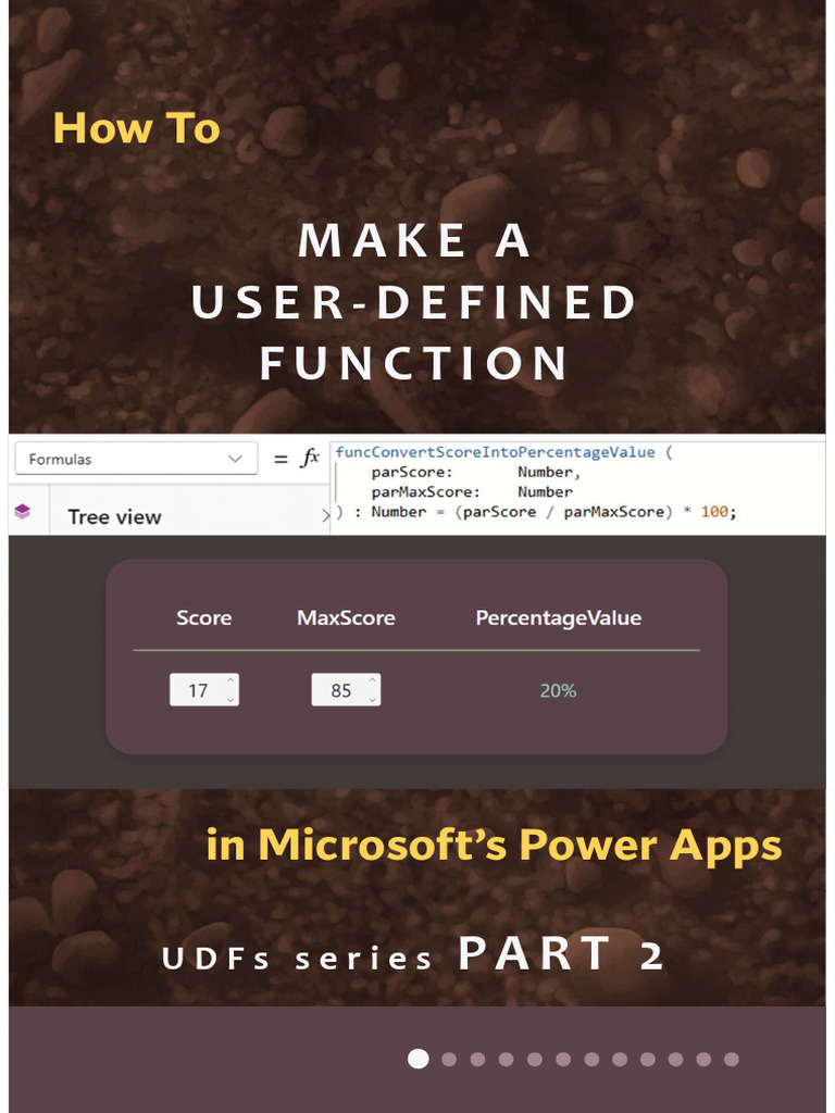 How To Make A User Defined Function in Power Apps 1754204393 | PDF ...
