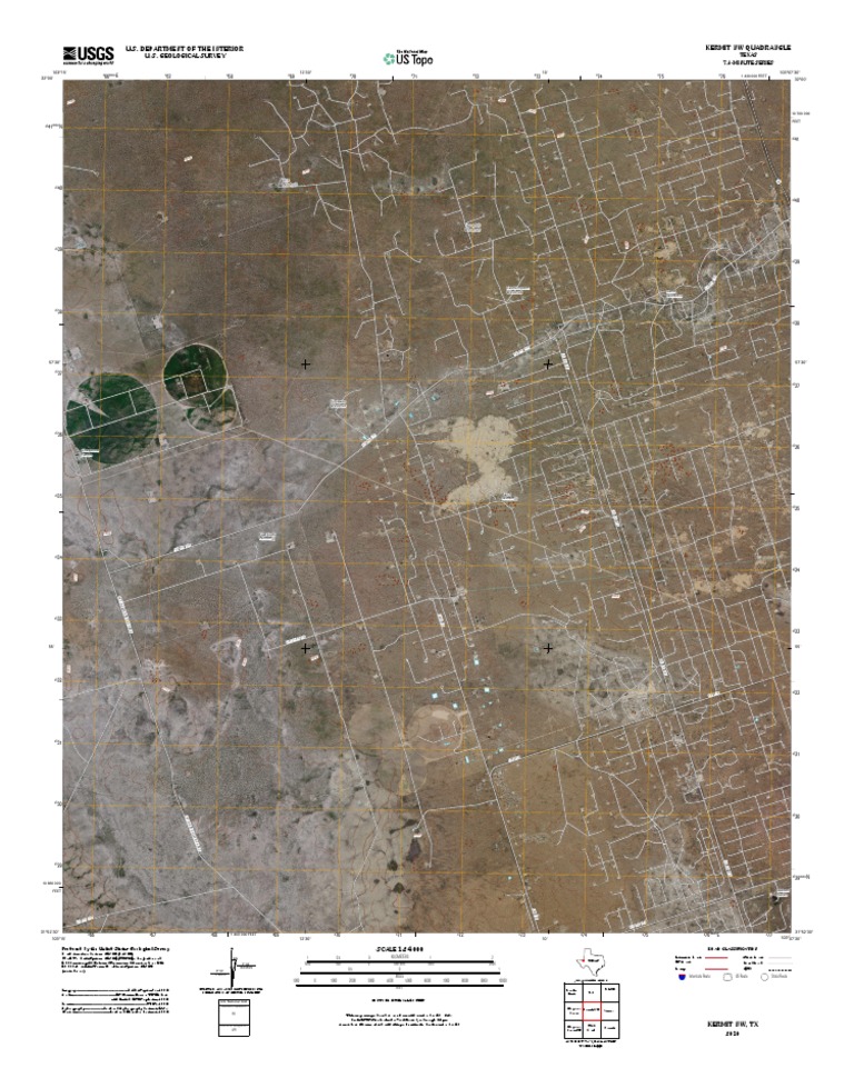 Topographic Map of Kermit NW | PDF