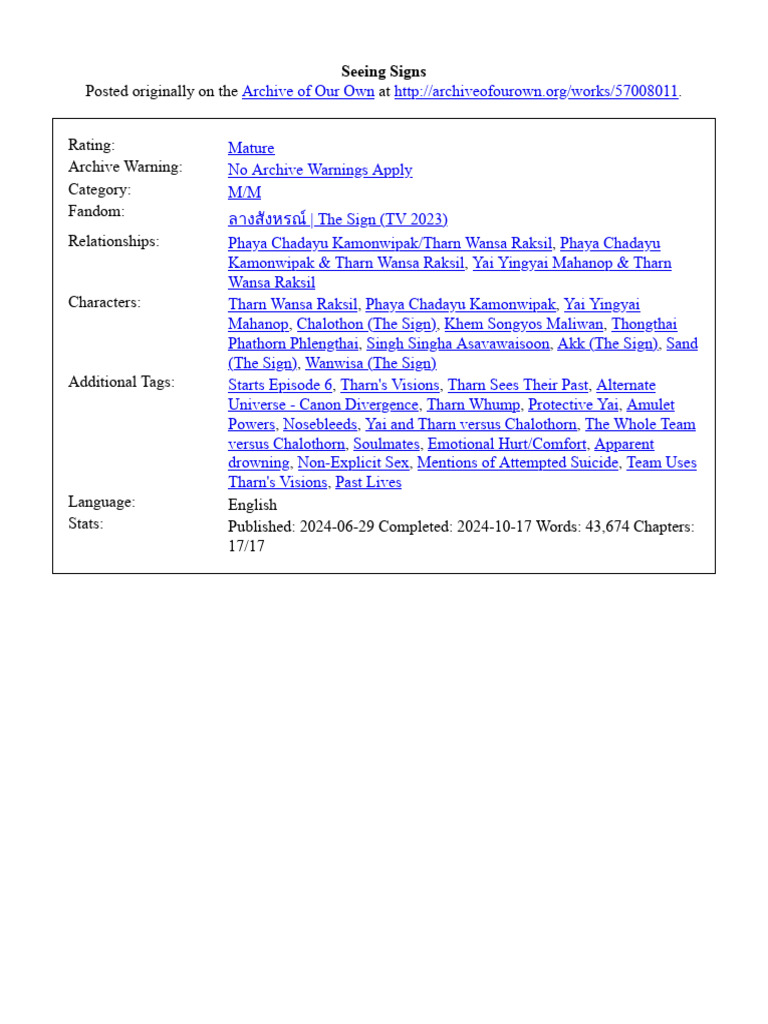 Seeing Signs | PDF