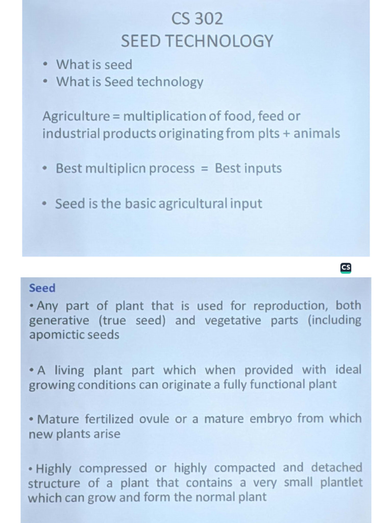 Seed Technology-2 | PDF