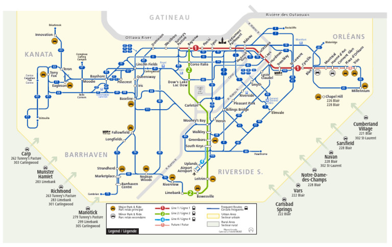 Park and Ride Map 2025 08 | PDF