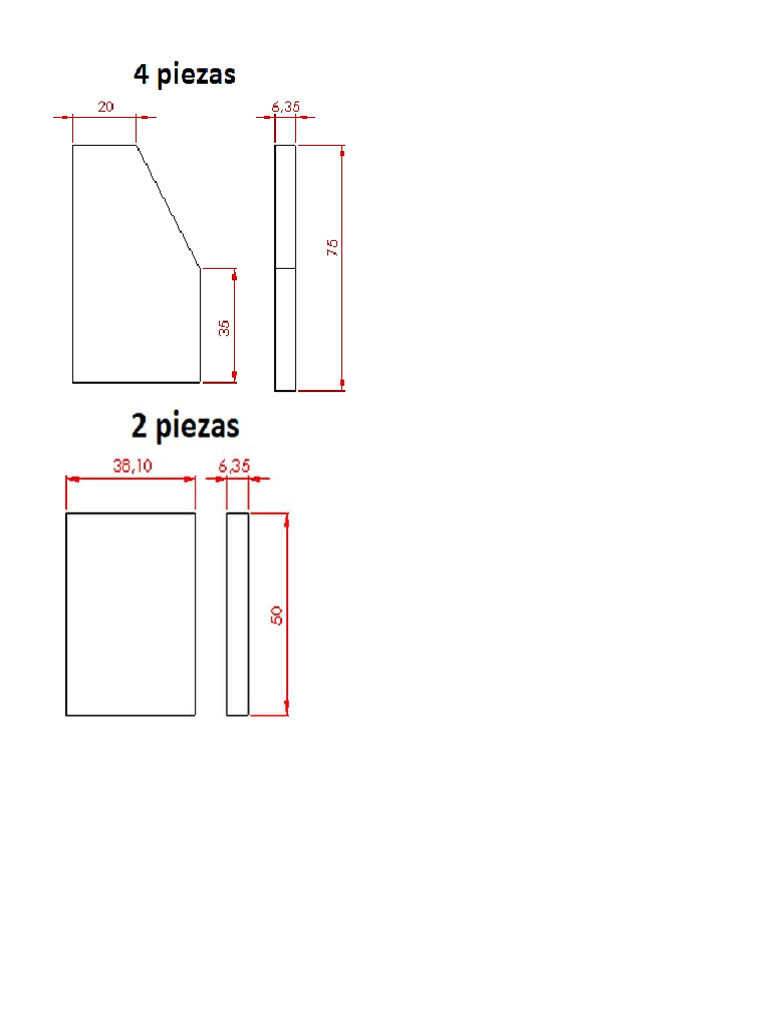Medidas de Las Piezas | PDF