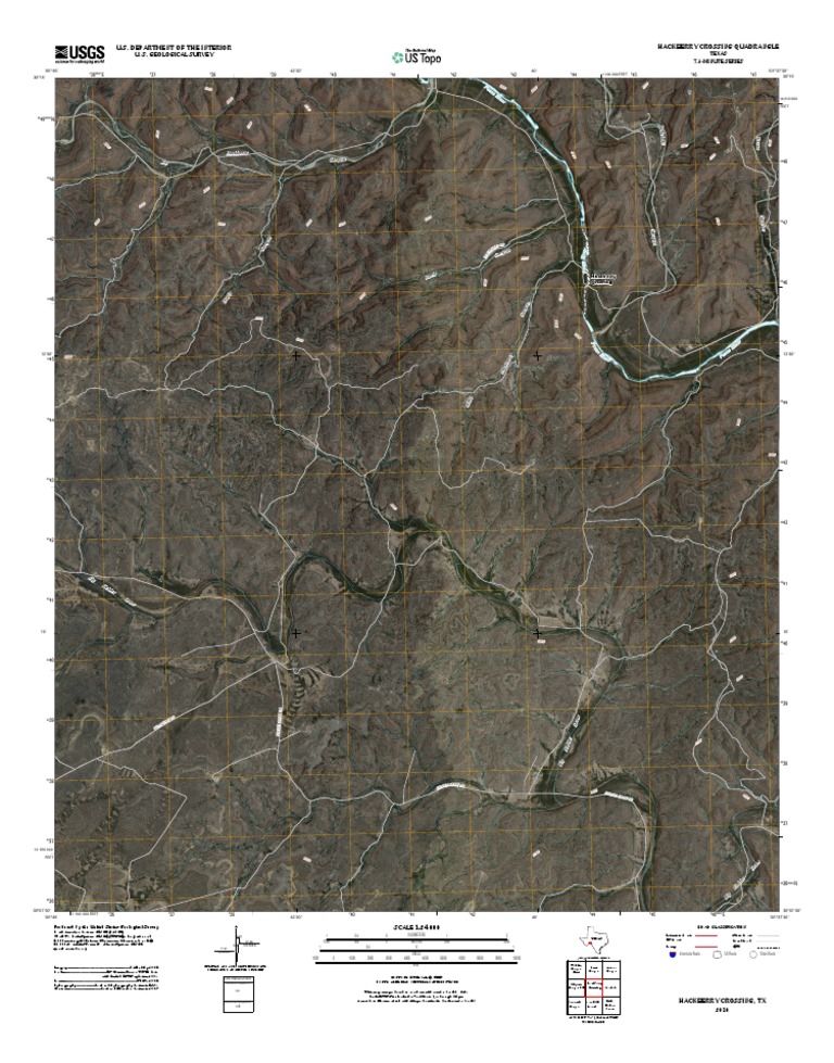 Topographic Map of Hackberry Crossing | PDF | United States Geological ...