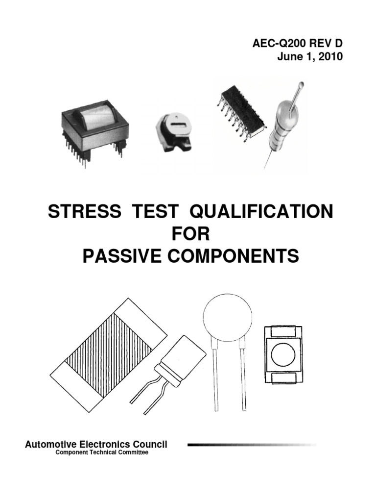 AEC Q200 Rev D Complete | PDF | Capacitor | Reliability Engineering