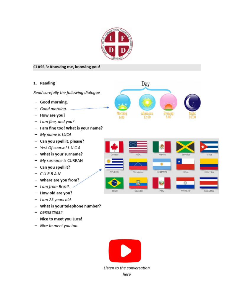 Reading 3. Knowing Me, Knowing You | PDF