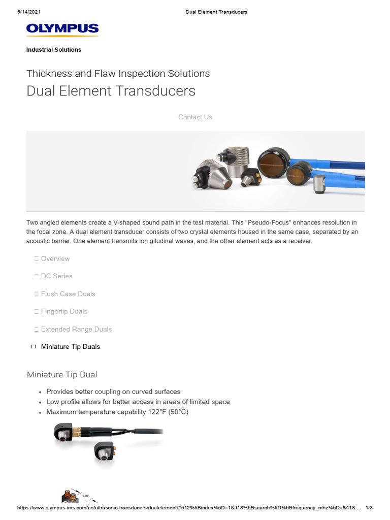 Dual Element Transducers | PDF | Waves | Physical Sciences