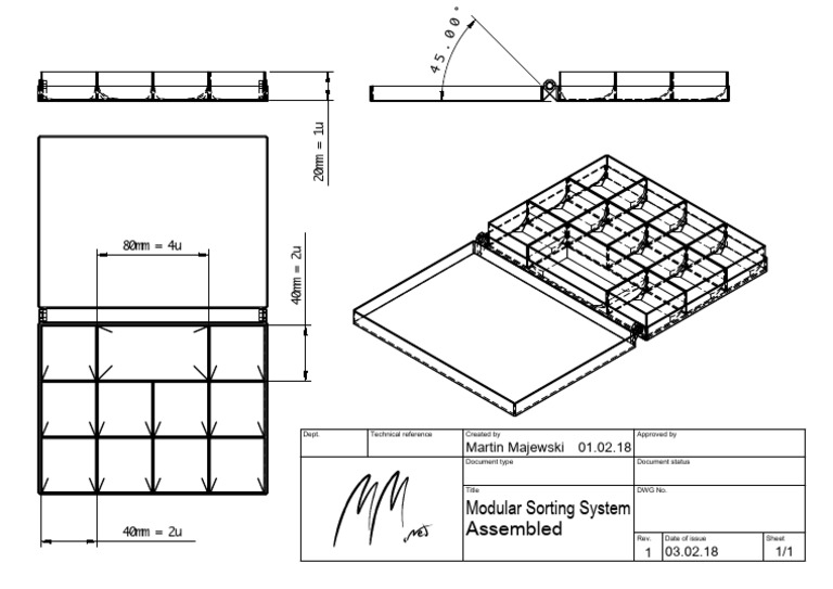 SortingSystem Drawing v1.0.0 - Work in Progress | PDF