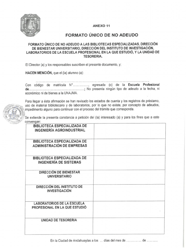 Formato 11 | PDF