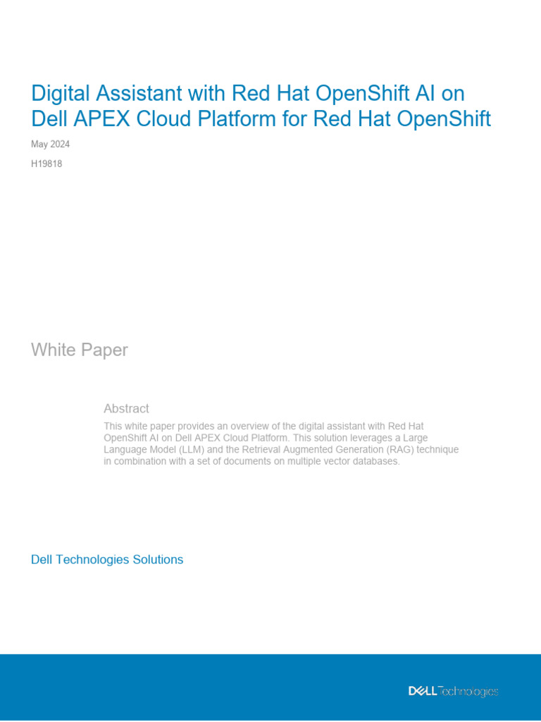 RH Openshift Ai Acp WP | PDF | Information Retrieval | Cloud Computing