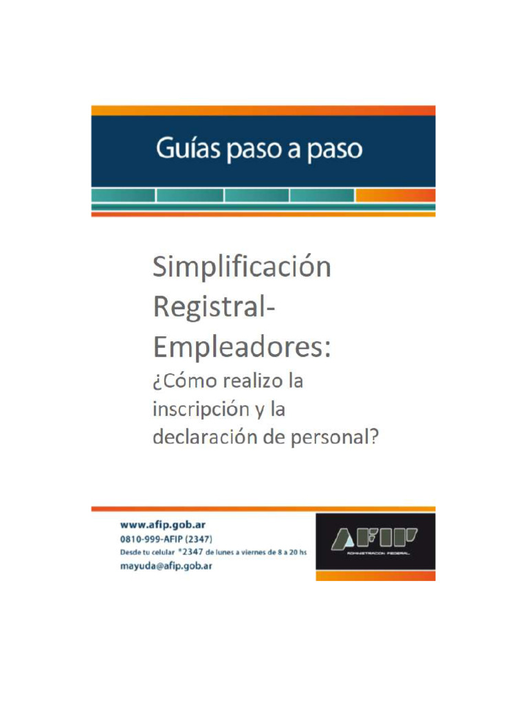 Guia Paso A Paso Alta Afip | PDF | Salario