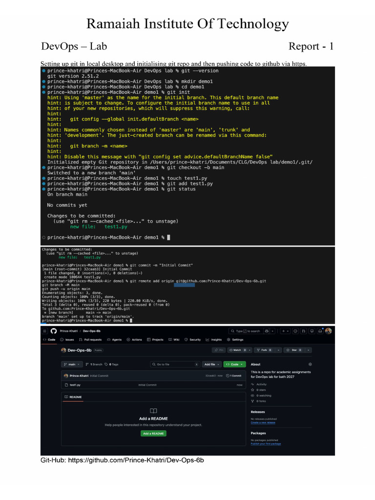 Dev Ops Lab 1 | PDF