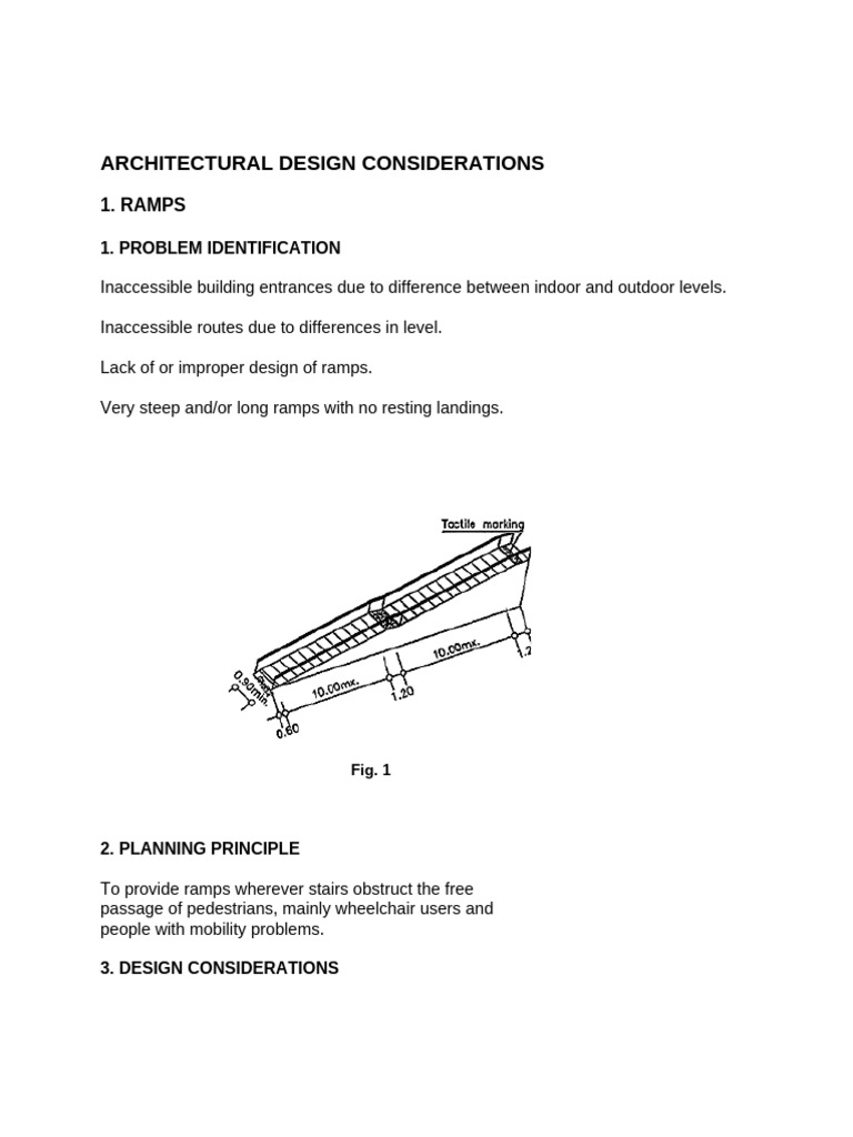Ramp Design Considerations | PDF | Stairs