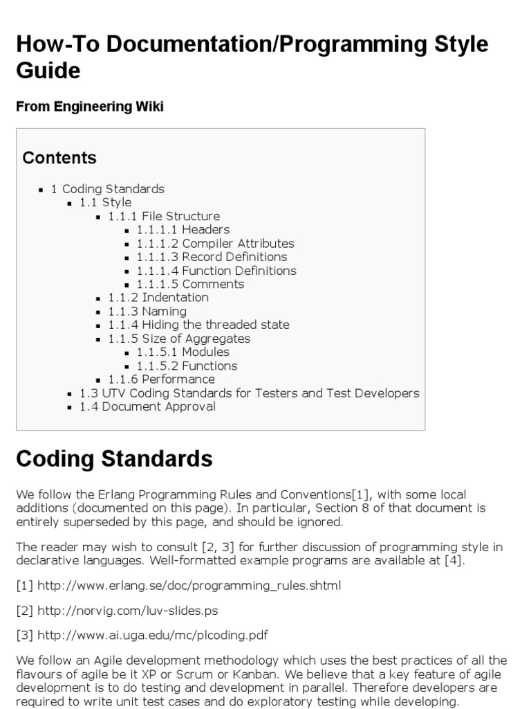 Erlang Programming Style Guide | PDF | Software Testing | Modular ...