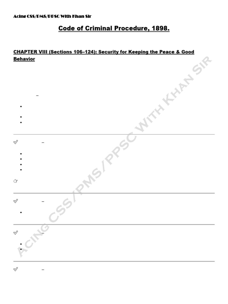 Code of Criminal Procedure | PDF | Crimes | Crime & Violence