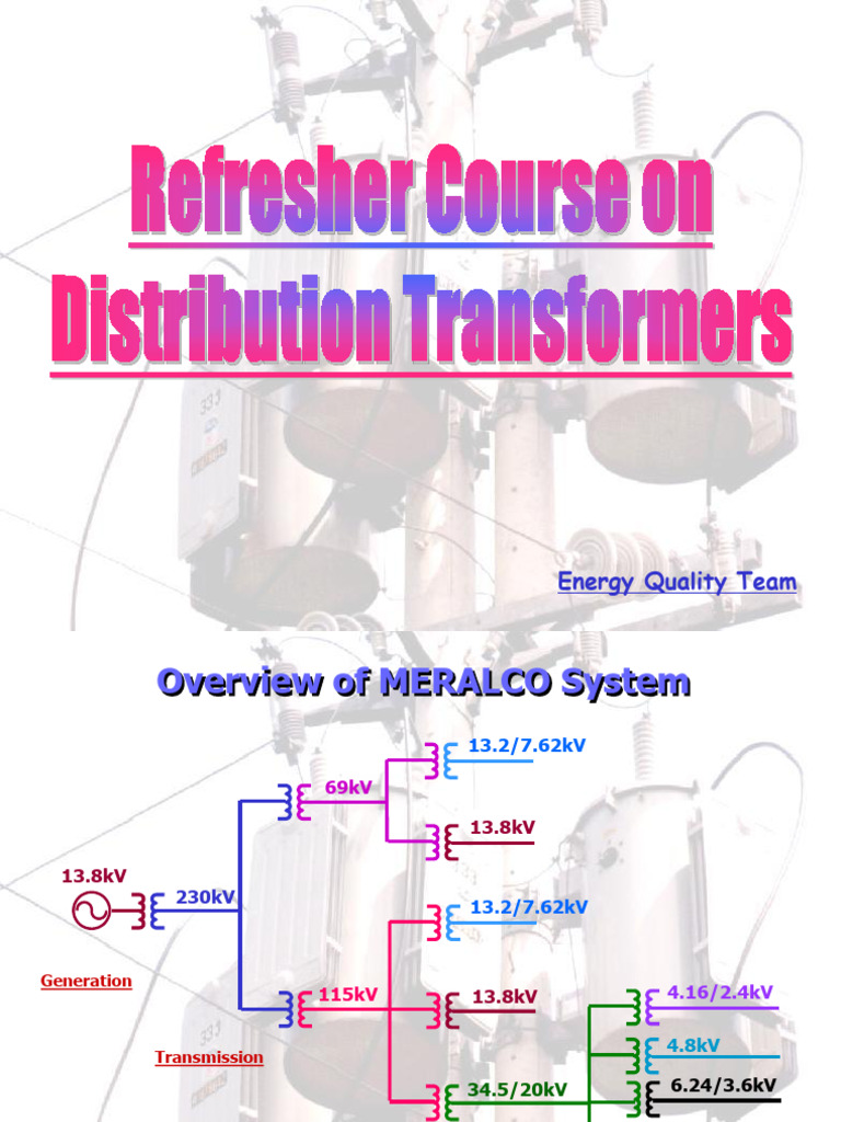 Distribution Transformer (Lecture) | PDF | Transformer | Electrical ...