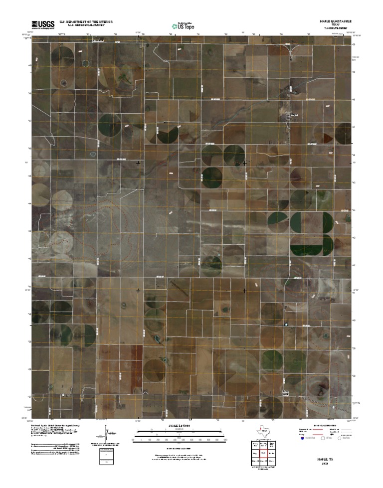 Maple, TX 7.5-Minute Quadrangle Map | PDF | United States Geological ...