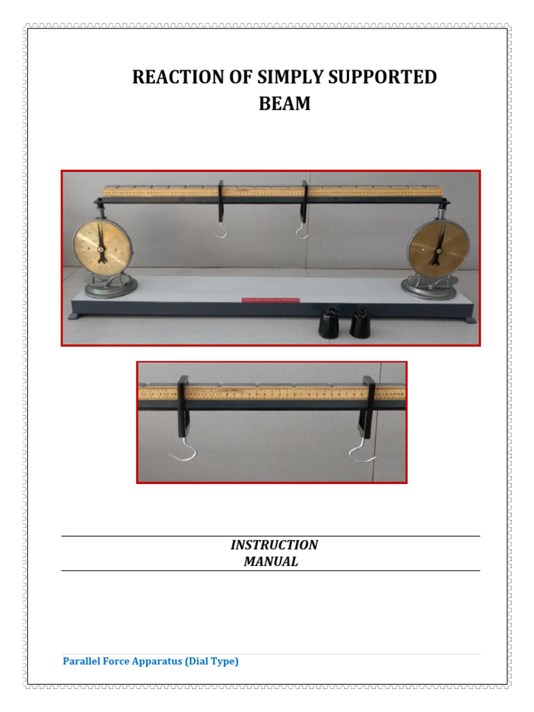 03 Reaction of Simply Supported Beam | PDF | Beam (Structure) | Bending