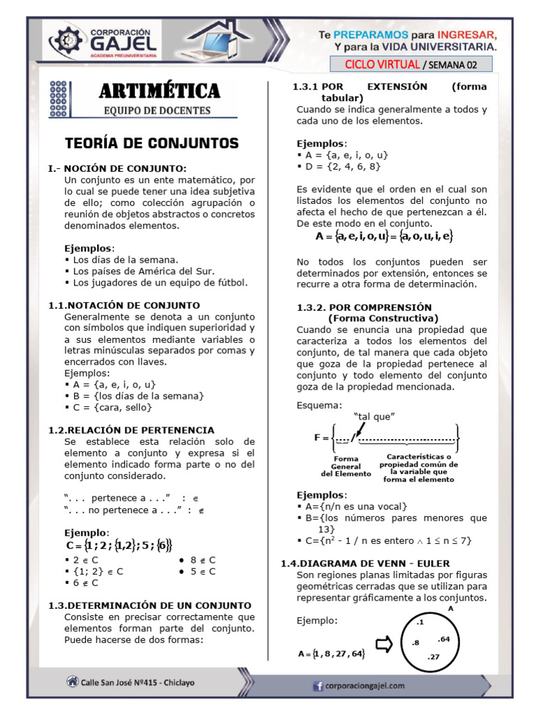Teoria de Conjuntos | PDF | Conjunto (Matemáticas) | Objetos matemáticos