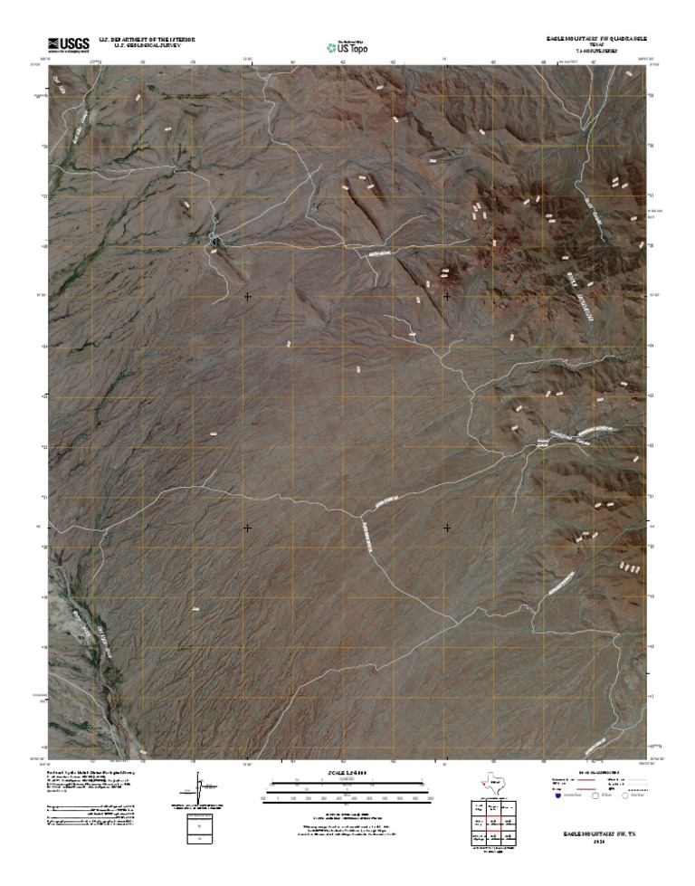 Eagle Mountains NW Quadrangle Map | PDF | Geomatics | United States ...