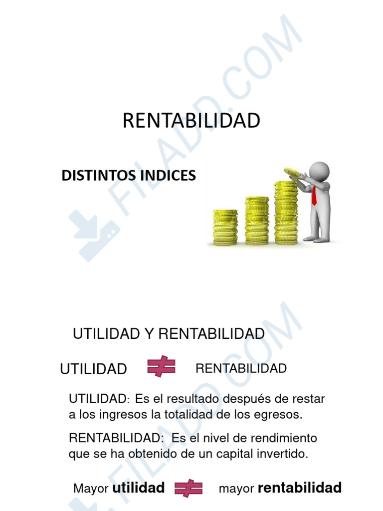 RENTABILIDAD | PDF | Beneficio (economía) | Rentabilidad sobre recursos ...