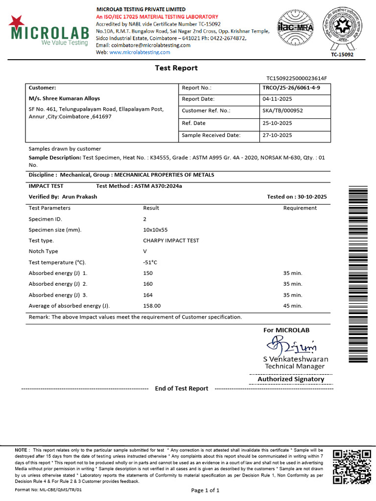 K34555 - Imapct Test Revised Report (Page 14) | PDF | Applied And ...
