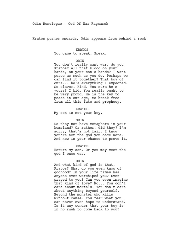 Odin God of War | PDF