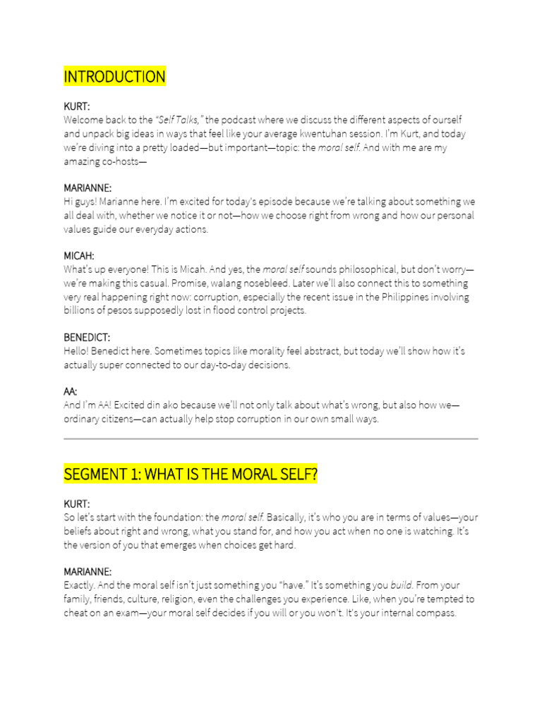 Uts Podcast Script | PDF | Corruption