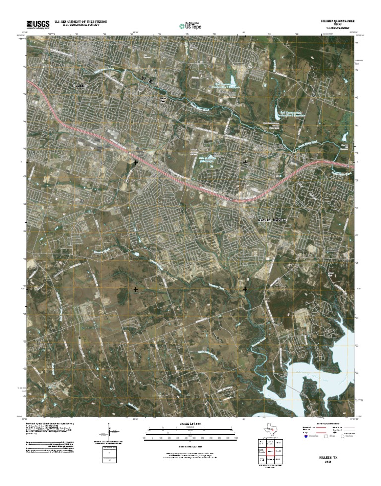 Topographic Map of Killeen PDF United States Geological Survey