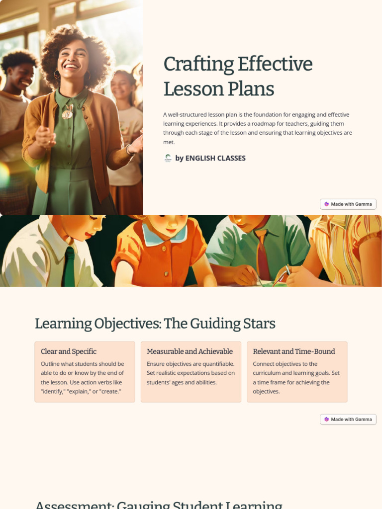 Crafting Effective Lesson Plans | PDF | Educational Assessment | Lesson ...