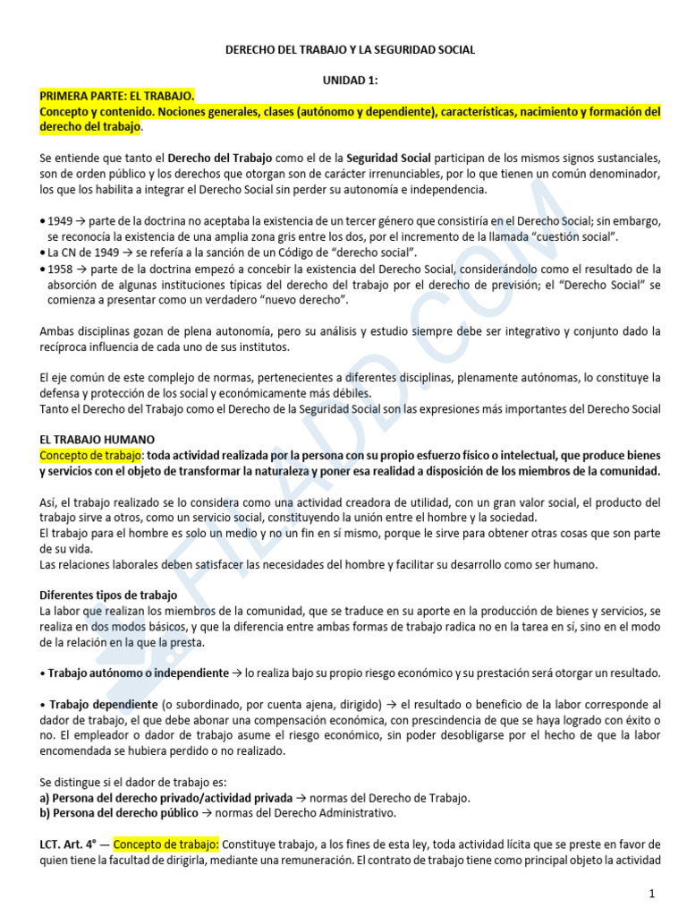 Derecho Del Trabajo y La Seguridad Social | PDF | Derecho laboral ...
