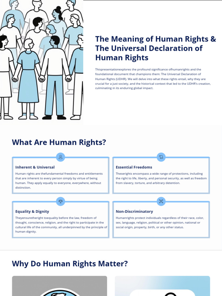 The Meaning of Human Rights and The Universal Declaration of Human ...