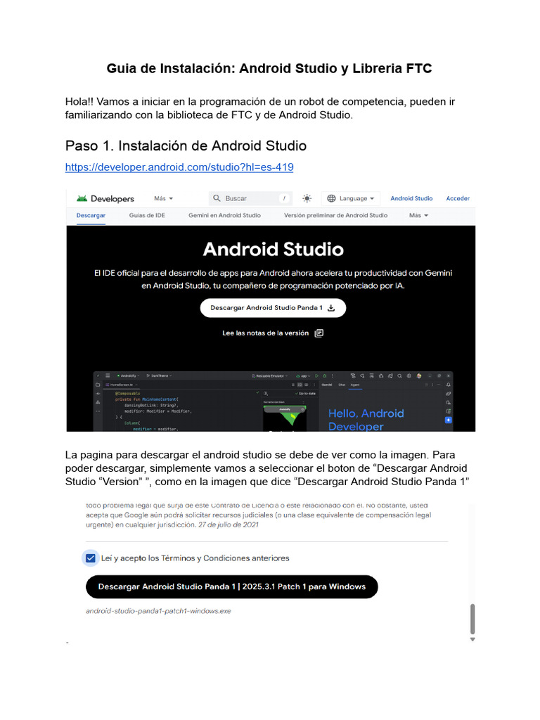 Como Instalar Android Studio y La Libreria de FTC | PDF | Software del ...