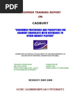 Download consumer preference and perception for Cadbury chocolates by shiningmars SN101508540 doc pdf