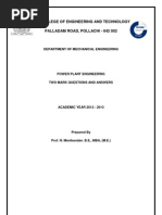 Download Power Plant Engineering - 2 Marks - All 5 Units by Mohan PrasadM SN101508554 doc pdf