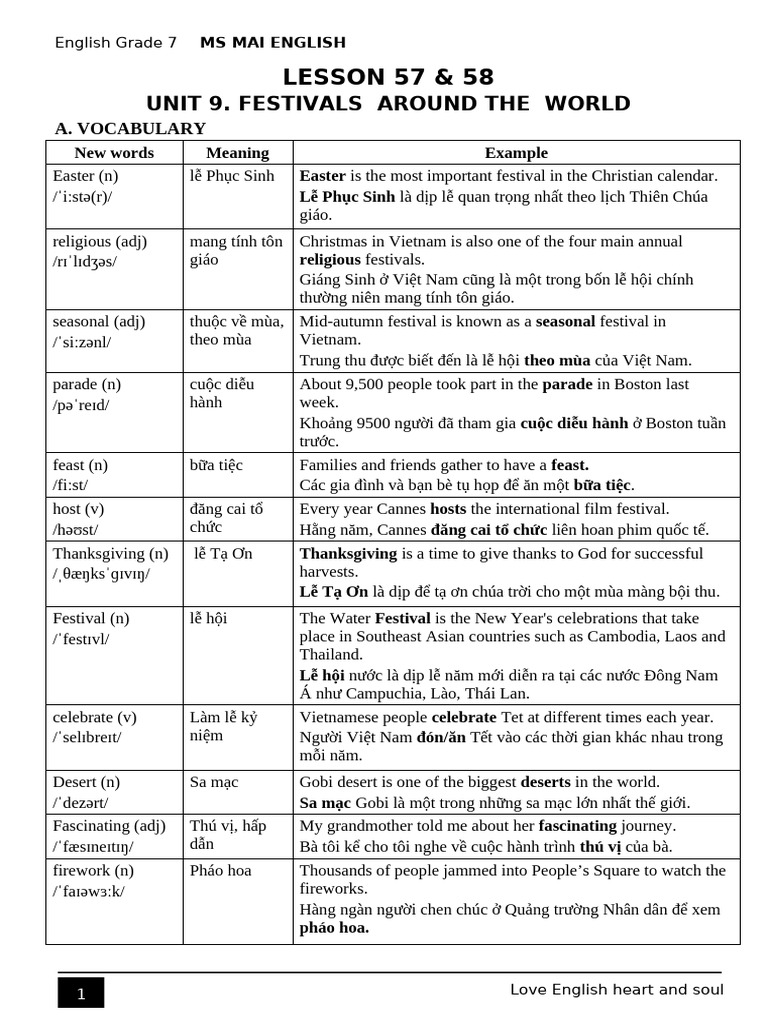 Grade 7-Lesson 57-58-Unit 9 | PDF