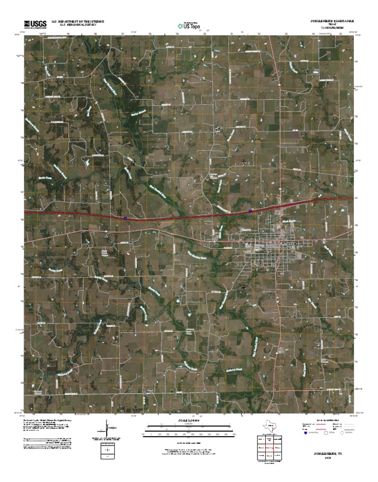 Topographic Map of Schulenburg PDF United States Geological Survey