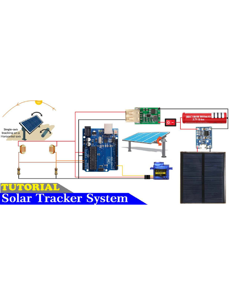 How To Make A Solar Tracker System Using Arduino and LDR | PDF