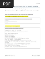 Steps To Configure Oracle 11g OEM DB Console Manually