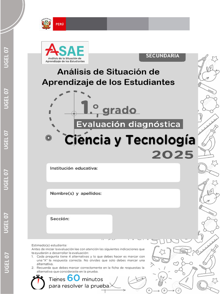Asae 2025 Ciencia y Tecnología Primer Grado | PDF | Dióxido de carbono ...
